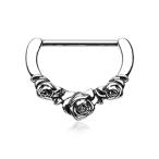 Rose Garden Icon WildKlass Nipple Clicker (Silver)