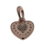 PANDORA Signature Heart Rose Pendant, 387376CZ