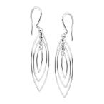 Silpada 'Trendsetter' Marquise Open Drop Earrings in Sterling Silver