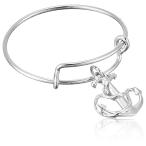 Alex and Ani Expandable Wire Ring, Anchor, Sterling Silver Stackable R