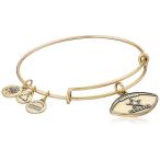 Alex and Ani Dallas Cowboys Football Expandable Rafaelian Gold Bangle