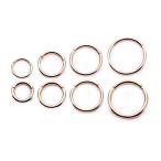 16GA Rose Gold Hinged Segment Cartilage / Helix / Tragus Rings - Avail