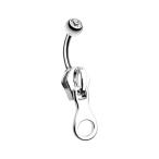Simple Zipper WildKlass Belly Button Ring