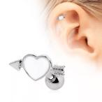 Arrow Through Your Heart Cartilage Earring 316L Surgical Steel