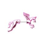 Colorline Pegasus Fake Taper WildKlass Earring (Pink/Clear)