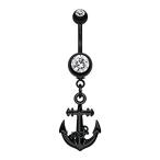 Blackline Classic Anchor WildKlass Belly Button Ring