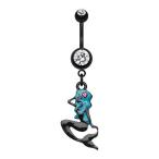 WildKlass Jewelry Mermaid Silhoutte 316L Surgical Steel Belly Button R