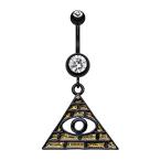 Illuminati The All Seeing Eye WildKlass Belly Button Ring