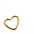 Gold Plated Heart Shaped Cartilage Earring