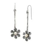 Silpada 'Lazy Daisy' 4.5-5 mm Freshwater Cultured Pearl Flower Drop Ea