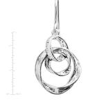 Silpada 'Creative Circle' Interlocking Drop Earrings in Sterling Silve