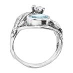 Silpada 'Natural Instincts' 1 7/8 ct Blue &amp; White Cubic Zirconia Ring