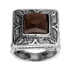 Silpada 'Sand Storm' 5 1/3 ct Natural Smokey Quartz Ring in Sterling S