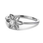 Forever Classic Round 3.25mm Moissanite Flower Ring-size 7 by Charles