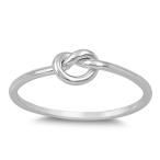 Infinity Knot Love Cute Ring New .925 Sterling Silver Band Size 7