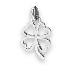 Clover Shamrock Pendant .925 Sterling Silver Good Luck Lucky Irish Sim