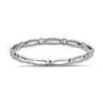 Clear CZ Thin Dainty Midi Knuckle Stackable Ring Sterling Silver Band