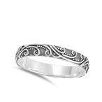 Swirl Bali Eternity Stackable Cute Ring New .925 Sterling Silver Band