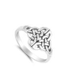 Celtic Knot Unique Cross Ring New .925 Sterling Silver Band Size 8