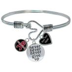 Holly Road Sickle Cell Awareness Never Give Up Bracelet Jewelry Choose