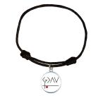 SAS G&gt;^v God is Greater Than Our Highs and Lows Leather Bracelet Unise