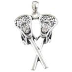 Sports Accessory Store Lacrosse Clear Crystal Charm Only Jewelry Assem