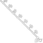 Sterling Silver Unicorn Charm Bracelet 10mm wide, fits 7-8 inch wrists