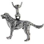 Sterling Silver Golden Retriever Dog Pendant