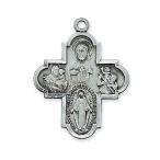 Religious &amp; Catholic Necklace, Men or Womens, Antique Design, Deluxe S