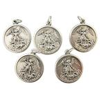 Religious Gifts Silver Toned Base The Archangel Saint Michael Medals,