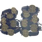 Lot of 12 Saint Benedict Medal on Adjustable Leather Bracelet