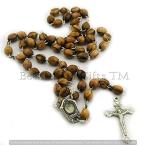 Shomali Catholic Gift Handcrafted Genuine Bethlehem Olive Wood Bead wi