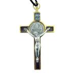 Religious Gifts Catholic Gift 3 Inch Gold Tone with Dark Brown Enamel