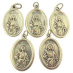 Silver Tone Catholic Patron of The Blind Saint Lucy Medal, Lot of 5, 1