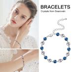 CDE "Lost Star Swarovski Crystals Women Bracelet Bangle, Classic Blue