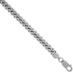 6.3mm Sterling Silver Miami Cuban Link Chain Necklace Domed Surface Rh