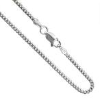 2mm Sterling Silver Miami Cuban Link Chain Necklace Domed Surface Nick