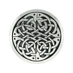 Sterling Silver Celtic Knot work Mandala Brooch Pin Pendant, 1
