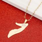 BR Gold Jewelry Somalia Map Flag Gold Color Necklace Gold Color Jewelr