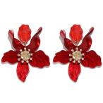 Tiande Bohemian Luxury Oversize Resin Big Flower Earrings For Women St