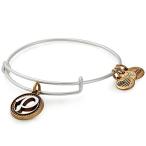 Alex and Ani Initial P Two-Tone Charm Bangle Bracelet - Rafaelian Gold