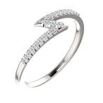 0.46 ct Ladies Round Cut Stackable Diamond Anniversary Ring in 18 kt W