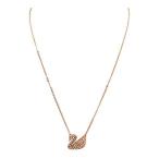 5368988 Swarovski Crystal Rose Gold-Plated Iconic Swan Necklace