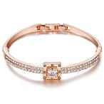 Menton Ezil "Spiritual Guidance Swarovski Crystal Rose Gold Bangle Bra