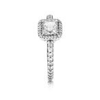 PANDORA Timeless Elegance Ring, Clear CZ 190947CZ-56 EU 7.5 US