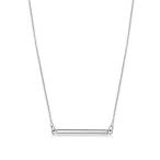 CISHOP Minimalist Balance Sterling Silver Bar Pendant Necklace for Wom