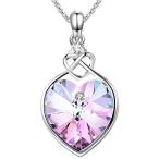 Angelady"Love Guardian Heart Pendant Necklace Crystal from Swarovski,G