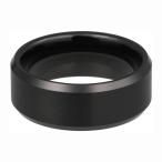 iTungsten 6mm 8mm Black Tungsten Rings for Men Women Wedding Bands Mat