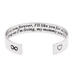 Melix Inspirational Jewelry, I'll Love You Forever Stainless Steel Ban
