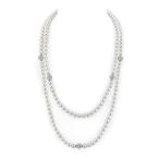 THE PEARL SOURCE 6-7mm Genuine White Freshwater Cultured Pearl &amp; Cubic